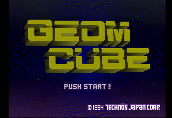 Geom Cube Title Screen